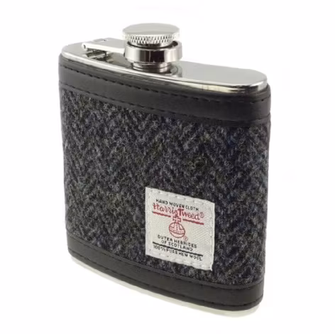 Fickplunta Harris Tweed Charcoal Herringbone