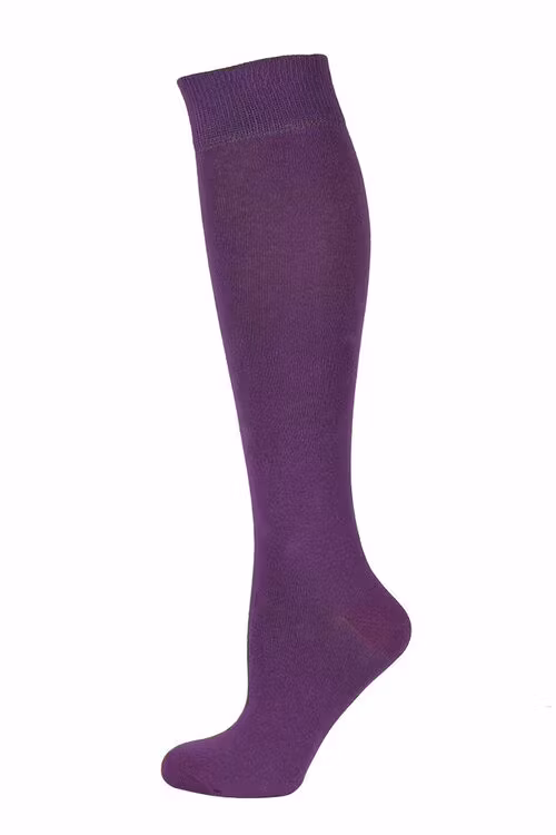 Lila enfärgad knästrumpa - MySocks