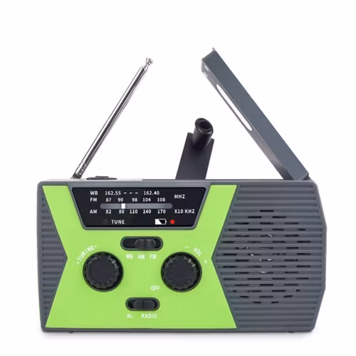 Nödradio 4000mAh Grön
