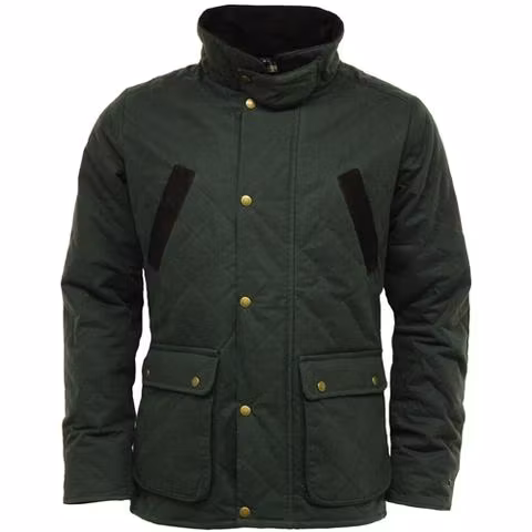 Quiltad vaxjacka Olive - Game
