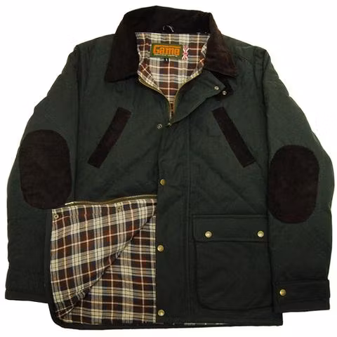 Quiltad vaxjacka Olive - Game