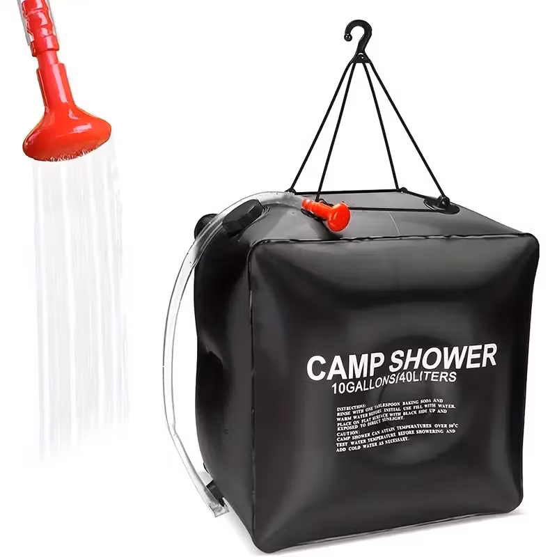 Soluppvärmd campingdusch 40 liter