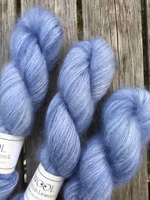 Silk Mohair Isblå