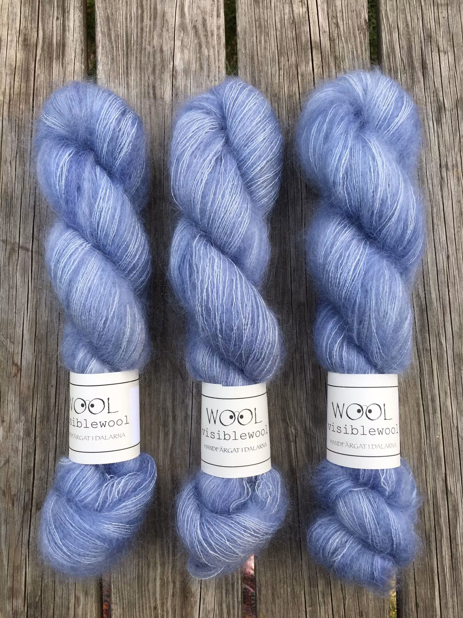 Silk Mohair Isblå