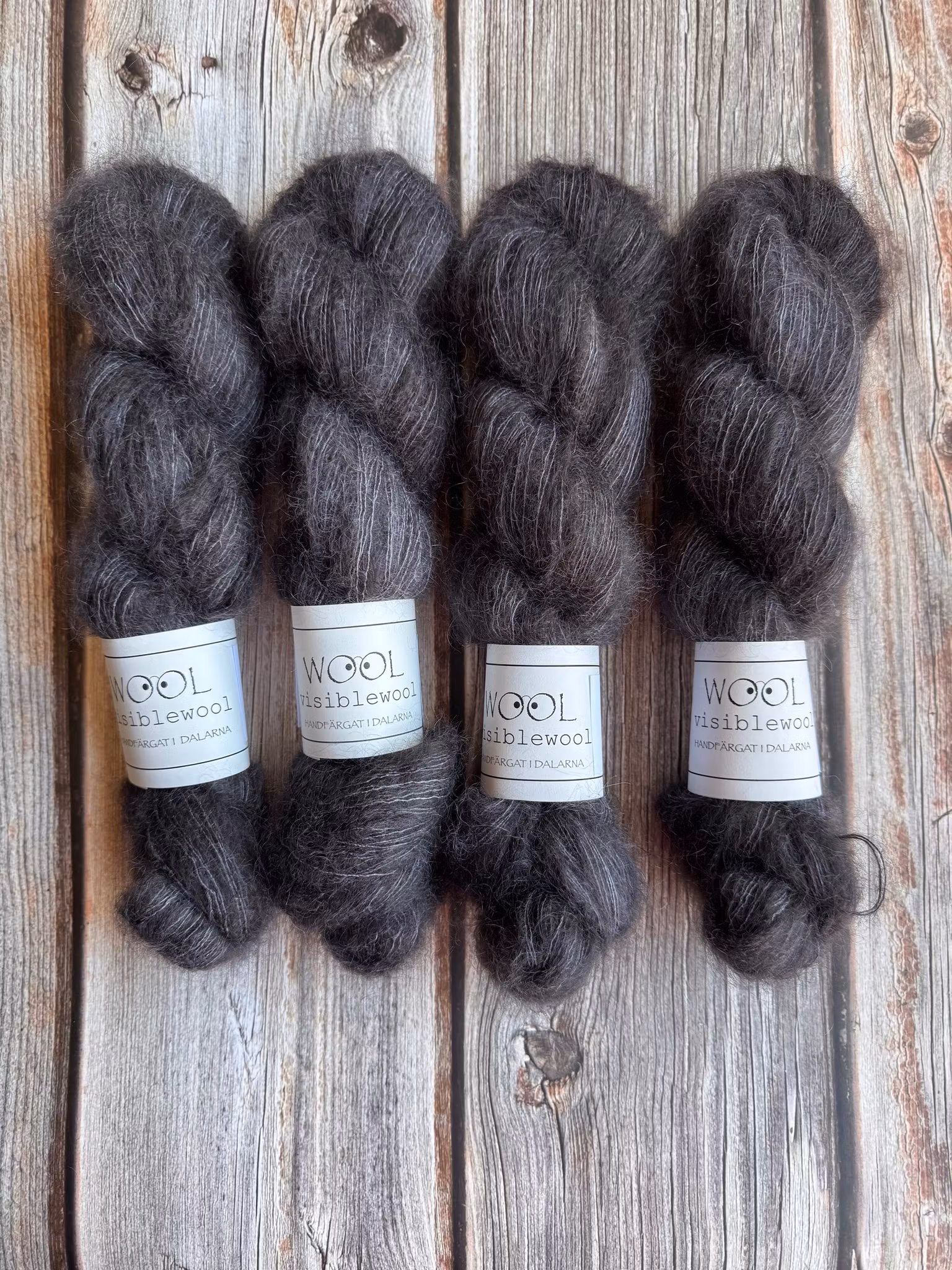 Silk Mohair Nästan Svart