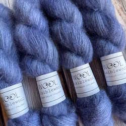 Silk Mohair Jeansblå