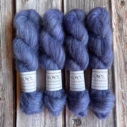 Silk Mohair Jeansblå