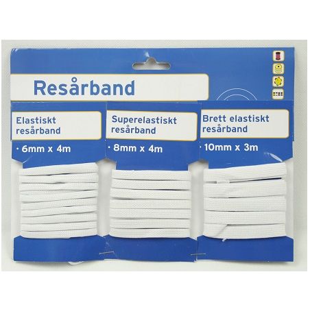 3 pack Resårband