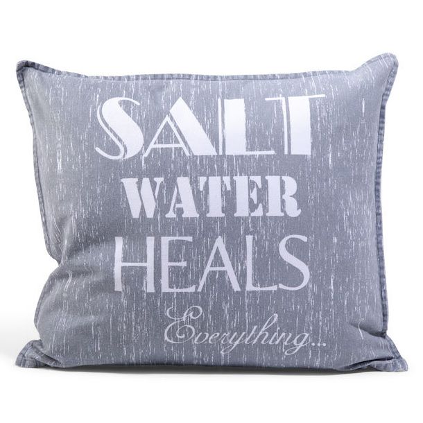 Kuddfodral Saltwater Heals av canvastyg