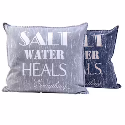 Kuddfodral Saltwater Heals av canvastyg