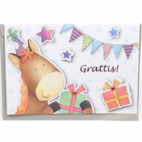 Grattiskort Häst