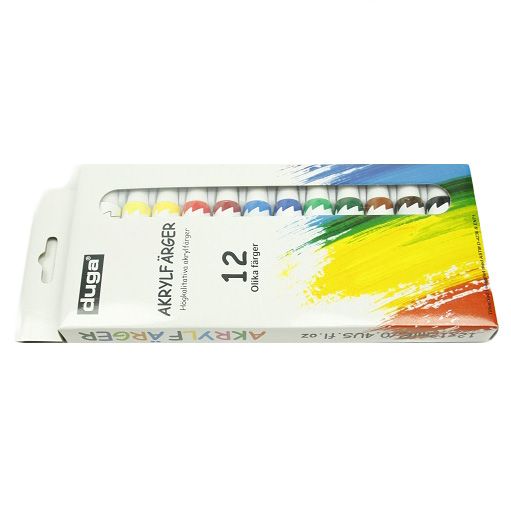 12 pack Akrylfärger