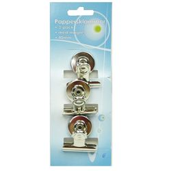 3 pack Pappersklämmor m. magnet