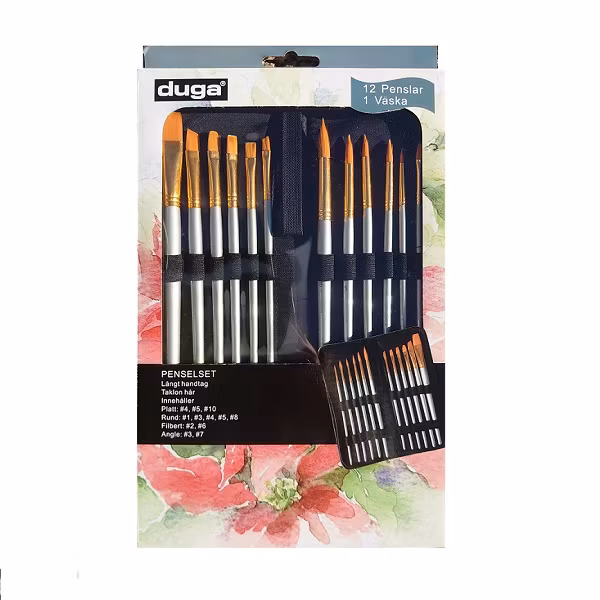 12 pcs Penslar med Väska