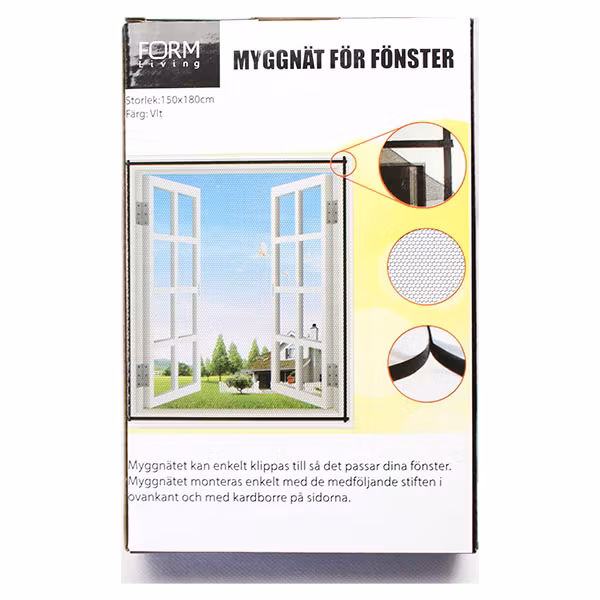 Myggnät Fönster Vit
