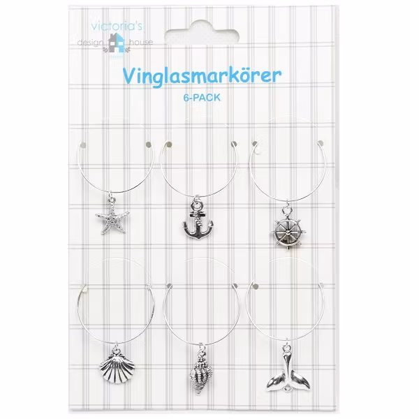 Vinglasmarkörer 6st