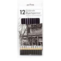 Graderade Blyertspennor 12st