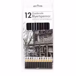 Graderade Blyertspennor 12st