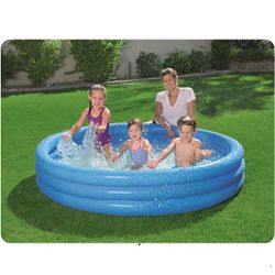 Pool med 3 ringar - Blå - 480L