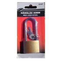 Hänglås med lång bygel - 40mm