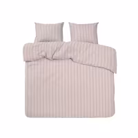 Bäddset Mirage Rosa Dubbelpåslakan + 2 Örngott