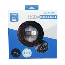Laddkabel 2m - iPhone Svart