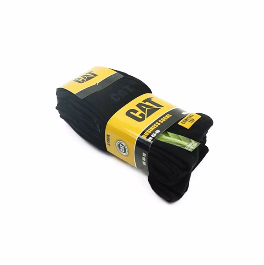 5 pack Tunna Finstrumpor Helsvarta Caterpillar