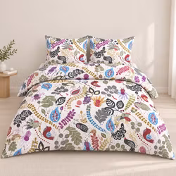 Bäddset Stormhagen Vit - 3-dels Kingsize - 100% Bomull/satin