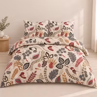 Bäddset Stormhagen Sand - 3-dels Kingsize - 100% Bomull/satin
