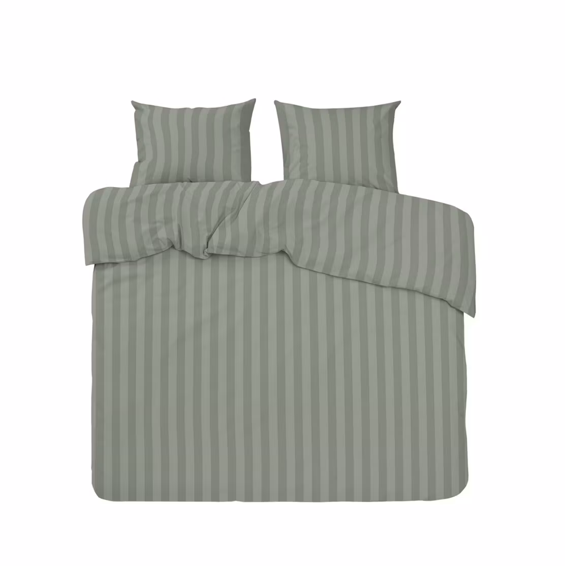 Bäddset Mirage Grön - Dubbelpåslakan + 2 Örngott