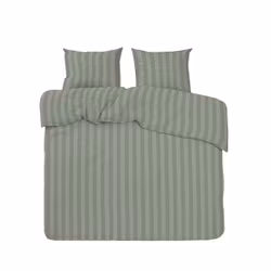 Bäddset Mirage Grön - Dubbelpåslakan + 2 Örngott