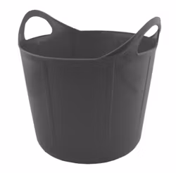 VATTENTRÅG FODERKRUBBA FLEXI SVART 17 L