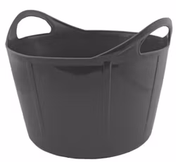VATTENTRÅG FODERKRUBBA FLEXI SVART 28 L