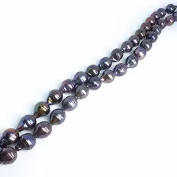 Blå-violetta droppformade pärlor 10x14 mm