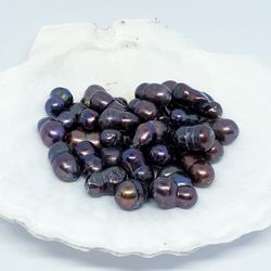 Bruna dubbel pärlor 9x14 mm 44st