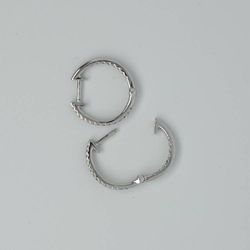 Creolring 15 mm med cubic zircon in/utsida