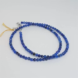 Halsband med fasettslipad 3 mm kyanit