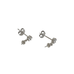 Örhänge silverstift med liten cubic zircon