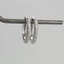 Creolring 18 mm med dubbel cubic zirconrad