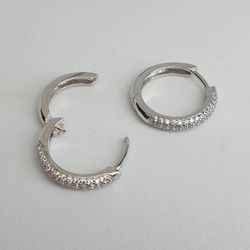Creolring 18 mm med dubbel cubic zirconrad