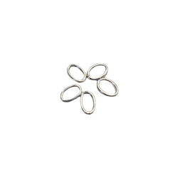 Oval lödring i silver 5st