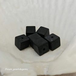 Onyx, matt, kub 10x10 mm lösa