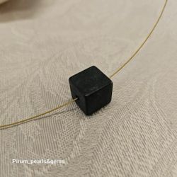 Onyx, matt, kub 10x10 mm lösa