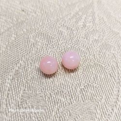 Rosa opal rund boll 6 mm