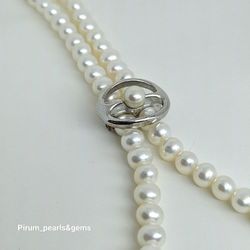 Pärlavkortare för pärlcollier cirkel med odlad pärla