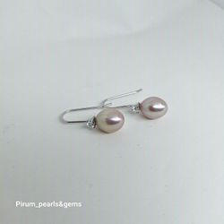 Örhängen silver med cubic zirkon och rosa pärla