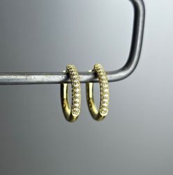 Creolring 15 mm slät blank rundad yta med cubic zircon