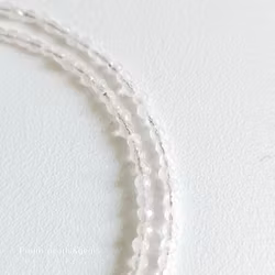 Halsband med 2 mm fasettslipad månsten