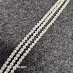 Vita runda pärlor 3-3,5 mm