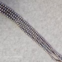 Blå små pärlor 3,5-4 mm